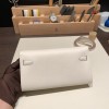 10/Craie & 1Z/Jaune Poussin  Silver Hardware   kellyto-066 Full Handmade Kelly Wallet Long To Go   epsom  
