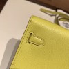  9R/Lime  ライム Silver Hardware  Full Handmade Kelly Wallet Long To Go   epsom  