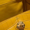 Hermes Lindy 26cm Crocodile Gold Hardware lindy26-001