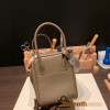 Hermes Lindy 26cm Clemence 18 /Étoupe Grey Gold Hardware lindy26-010