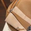 Hermes Lindy 26cm Clemence 4B /Biscuit Silver Hardware lindy26-013