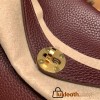 Hermes Lindy 26cm Clemence 0G /Rouge Sellier   Gold Hardware lindy26-016