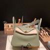 Hermes Lindy 26cm Clemence Q1/ Sauge  Gold Hardware lindy26-017