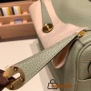 Hermes Lindy 26cm Clemence Q1/ Sauge  Gold Hardware lindy26-017