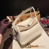 Hermes Lindy 26cm Clemence I2 /Nata Silver Hardware lindy26-020