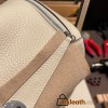 Hermes Lindy 26cm Clemence I2 /Nata Silver Hardware lindy26-020