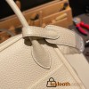 Hermes Lindy 26cm Clemence I2 /Nata Silver Hardware lindy26-020