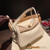 Hermes Lindy 26cm Clemence I2 /Nata Gold Hardware lindy26-021