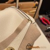 Hermes Lindy 26cm Clemence I2 /Nata Gold Hardware lindy26-021
