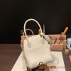 Hermes Lindy 26cm Clemence 10 / Craie Gold Hardwar lindy26-027