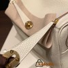 Hermes Lindy 26cm Clemence 10 / Craie Gold Hardwar lindy26-027