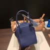 Hermes Lindy 26cm Clemence 73/ Blue Saphir Gold Hardware lindy26-042