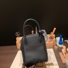 Hermes stock 30cm Lindy Clemence 89/ Black Gold Hardware