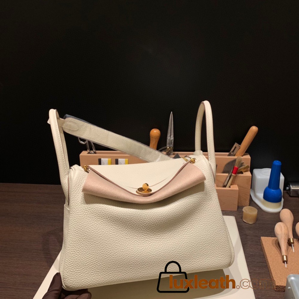 Hermes stock 30cm Lindy Clemence I2 / Nata Gold Hardware