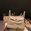Hermes stock 30cm Lindy Clemence 81 /Gris Tourterelle Silver Hardware