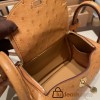 Hermes Mini Lindy Ostrich 37 /Gold Gold Hardware 001