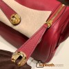 Hermes Mini Lindy Evercolor K1 / Rouge Grenat Gold Hardware 003
