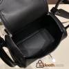 Hermes Mini Lindy touch 89 /Black & K1 / Rouge Grenat Silver Hardware 004