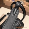 Hermes Mini Lindy touch 89 /Black & K1 / Rouge Grenat Silver Hardware 004