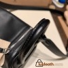 Hermes Mini Lindy touch 89 /Black & K1 / Rouge Grenat Silver Hardware 004