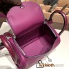 Hermes Mini Lindy touch P9 / Anemone Silver Hardware 005