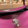 Hermes Mini Lindy touch P9 / Anemone Silver Hardware 005