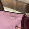 Hermes Mini Lindy swift 0M/Chai & X9 /Mauve Sylvestre Silver Hardware 012
