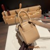 Hermes Mini Lindy swift 0M/Chai & X9 /Mauve Sylvestre Silver Hardware 012