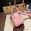 Hermes Mini Lindy swift 3Q /Rose Sakura Silver Hardware 013