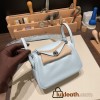 Hermes Mini Lindy 7R /Azur Silver Hardware 017