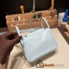 Hermes Mini Lindy 7R /Azur Silver Hardware 017