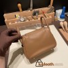 Hermes Mini Lindy 3G/ Alezan& 4B /Biscuit Silver Hardware 019