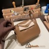 Hermes Mini Lindy 3G/ Alezan& 4B /Biscuit Gold Hardware 020