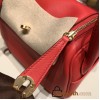 Hermes Mini Lindy swift S3/Rouge Cœur Gold Hardware 023