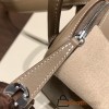 Hermes Mini Lindy 8C /Elephant Grey Silver Hardware 025
