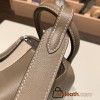 Hermes Mini Lindy 8C /Elephant Grey Silver Hardware 025