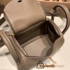 Hermes Mini Lindy 8C /Elephant Grey Gold Hardware 026