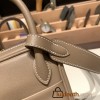 Hermes Mini Lindy 8C /Elephant Grey Gold Hardware 026