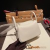 Hermes Mini Lindy CLEMENCE 10 /Craie Gold Hardware 028