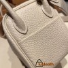 Hermes Mini Lindy CLEMENCE 10 /Craie Gold Hardware 028