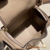 Hermes Mini Lindy Clemence S2/ Trench Gold Hardware 045