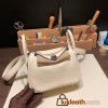Hermes Mini Lindy Clemence I2 /Nata Silver Hardware 051