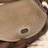 Hermes Mini Lindy Clemence 8C /Elephant Grey Silver Hardware 055
