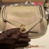 Hermes Mini Lindy Clemence S2/ Trench Gold Hardware 058