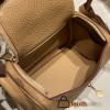 Hermes Mini Lindy Clemence 0L/ Gris Meyer Silver Hardware 061