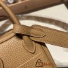 Hermes Mini Lindy Clemence 0L/ Gris Meyer Silver Hardware 061