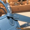 Hermes Mini Lindy Clemence 1Z /Jaune Poussin Gold Hardware 064