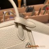 Hermes Mini Lindy Clemence10 / Craie Gold Hardware 068