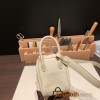 Hermes Mini Lindy Clemence10 / Craie Gold Hardware 068