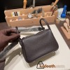 Hermes Mini Lindy Clemence 46 /Ebene Silver Hardware 070